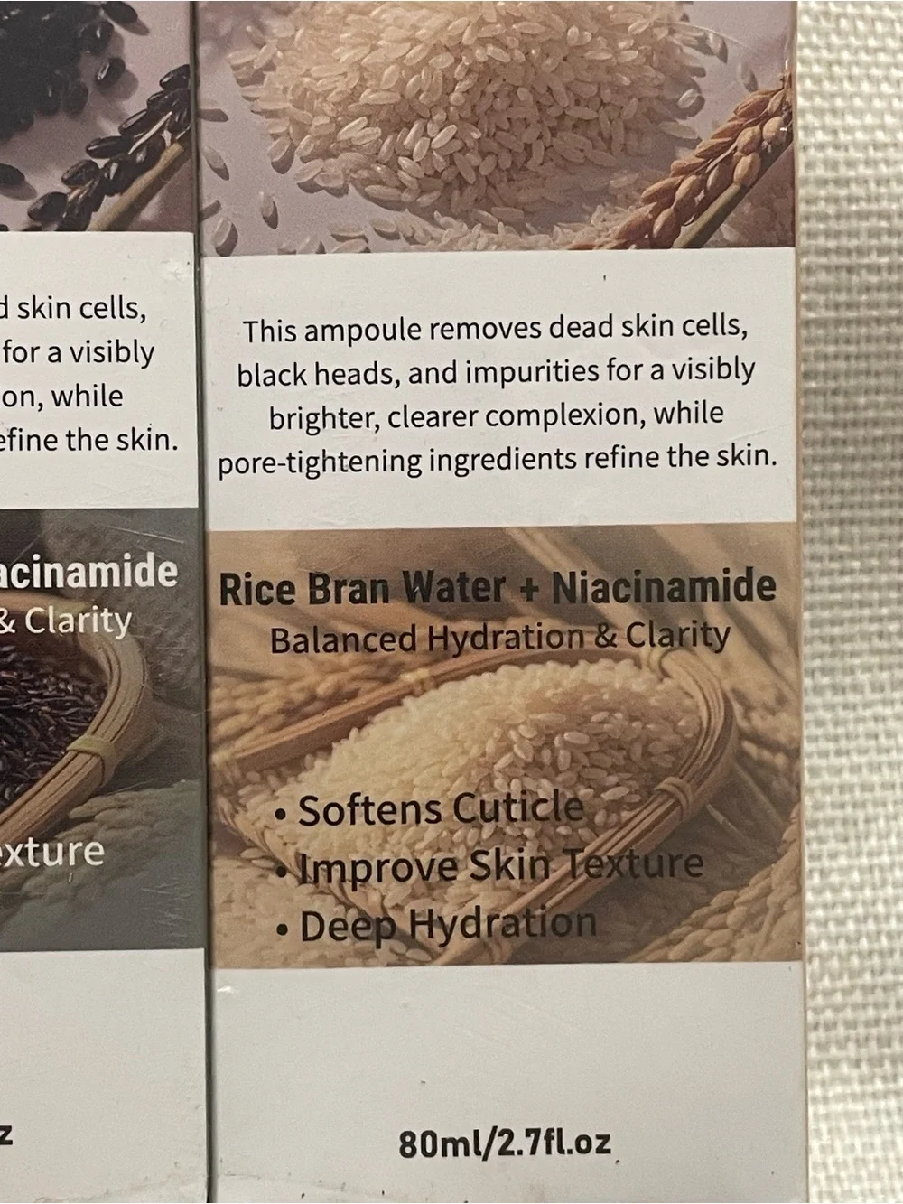 Black Rice & Rice Exfoliant Ampoule 2-pack Gentle Skin Peel Ipsify 08/2028